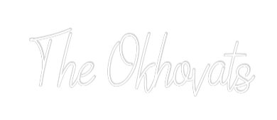 Custom Neon Text - The Okhovats