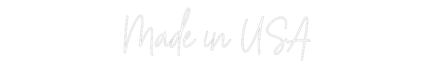 Custom Neon Text - Made in USA