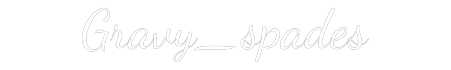 Custom Neon Text - Gravy_spades