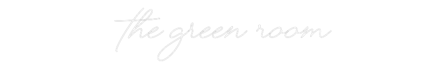 Custom Neon Text - The Green Room