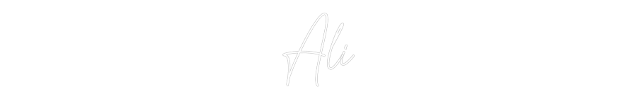 Custom Neon Text - Ali