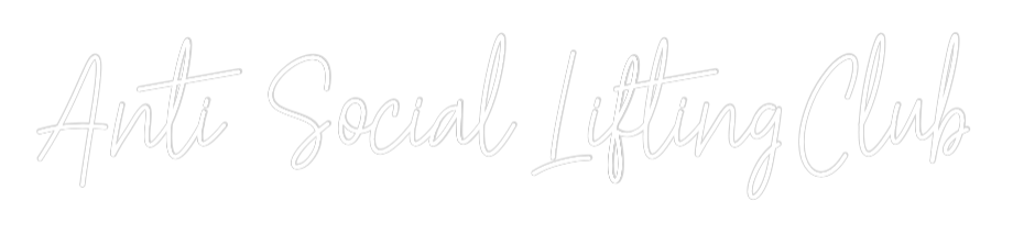 Custom Neon Text - Anti Social L...