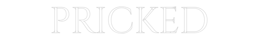 Custom Neon Text - PRICKED