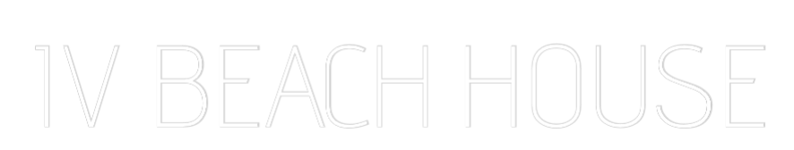 Custom Neon Text - IV BEACH HOUSE