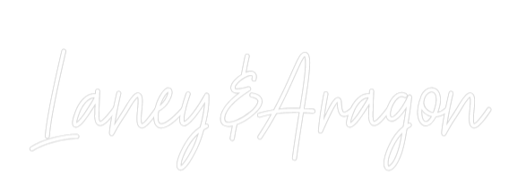 Custom Neon Text - Laney&Aragon