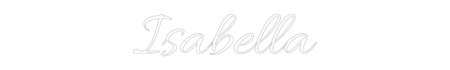 Custom Neon Text - Isabella