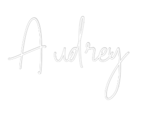 Custom Neon Text - Audrey