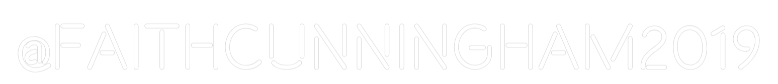 Custom Neon Text - @Faithcunning...