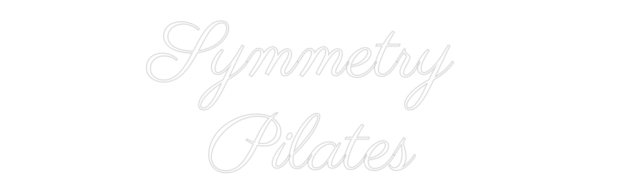 Custom Neon Text - Symmetry
Pi...