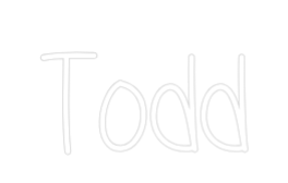 Custom Neon Text - Todd