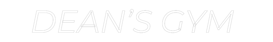 Custom Neon Text - DEAN’S GYM