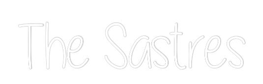 Custom Neon Text - The Sastres