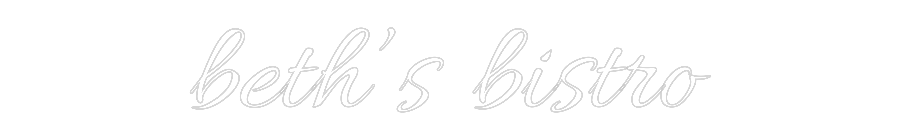 Custom Neon Text - beth’s bistro