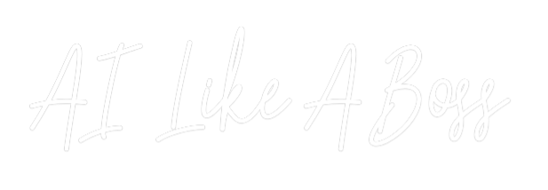 Custom Neon Text - AI Like A Boss