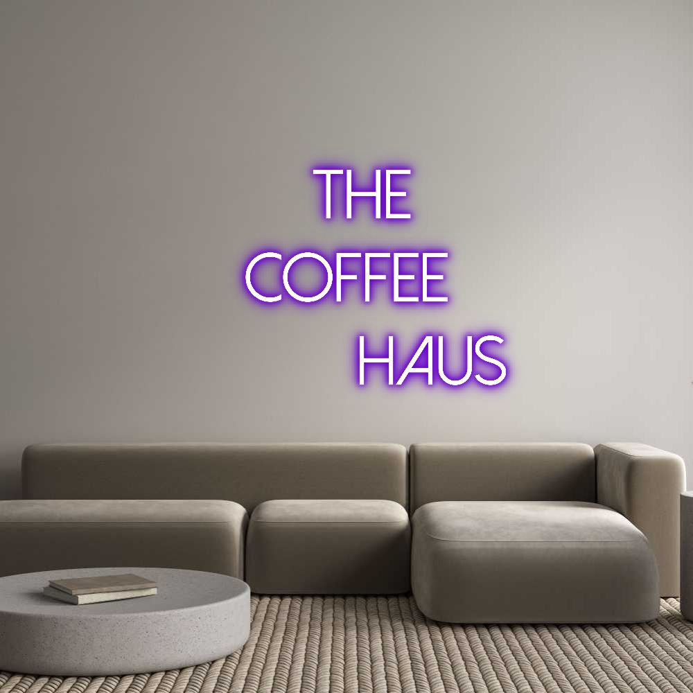 Custom Neon Text - The
Coffee...