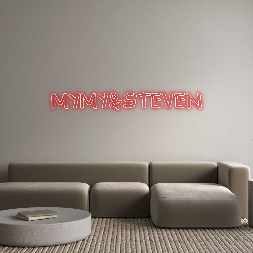 Custom Neon Text - MYMY&STEVEN