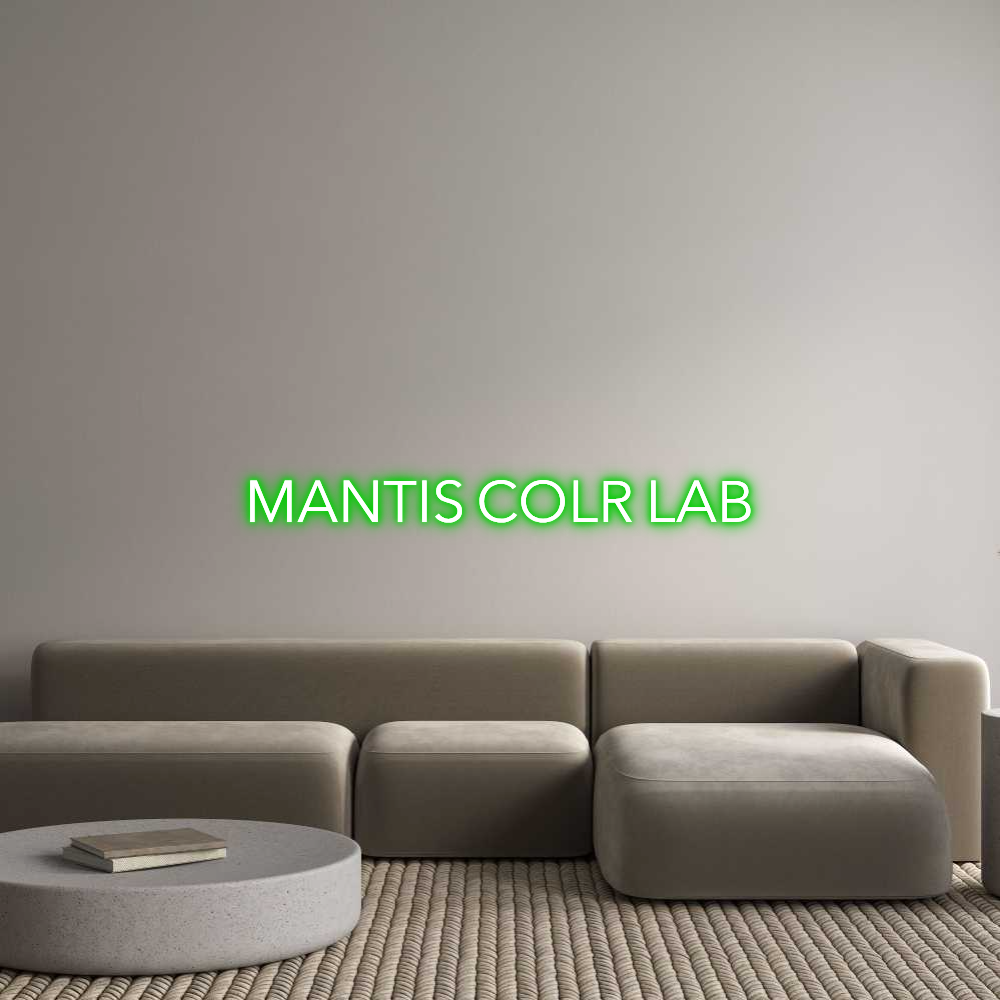 Custom Neon Text - MANTIS COLR LAB
