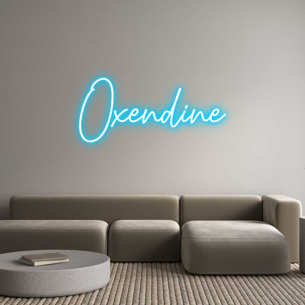 Custom Neon Text - Oxendine