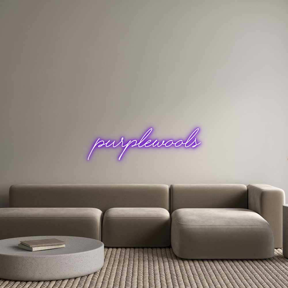 Custom Neon Text - Purplewools