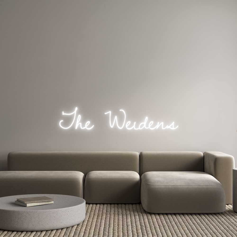 Custom Neon Text - The Weidens