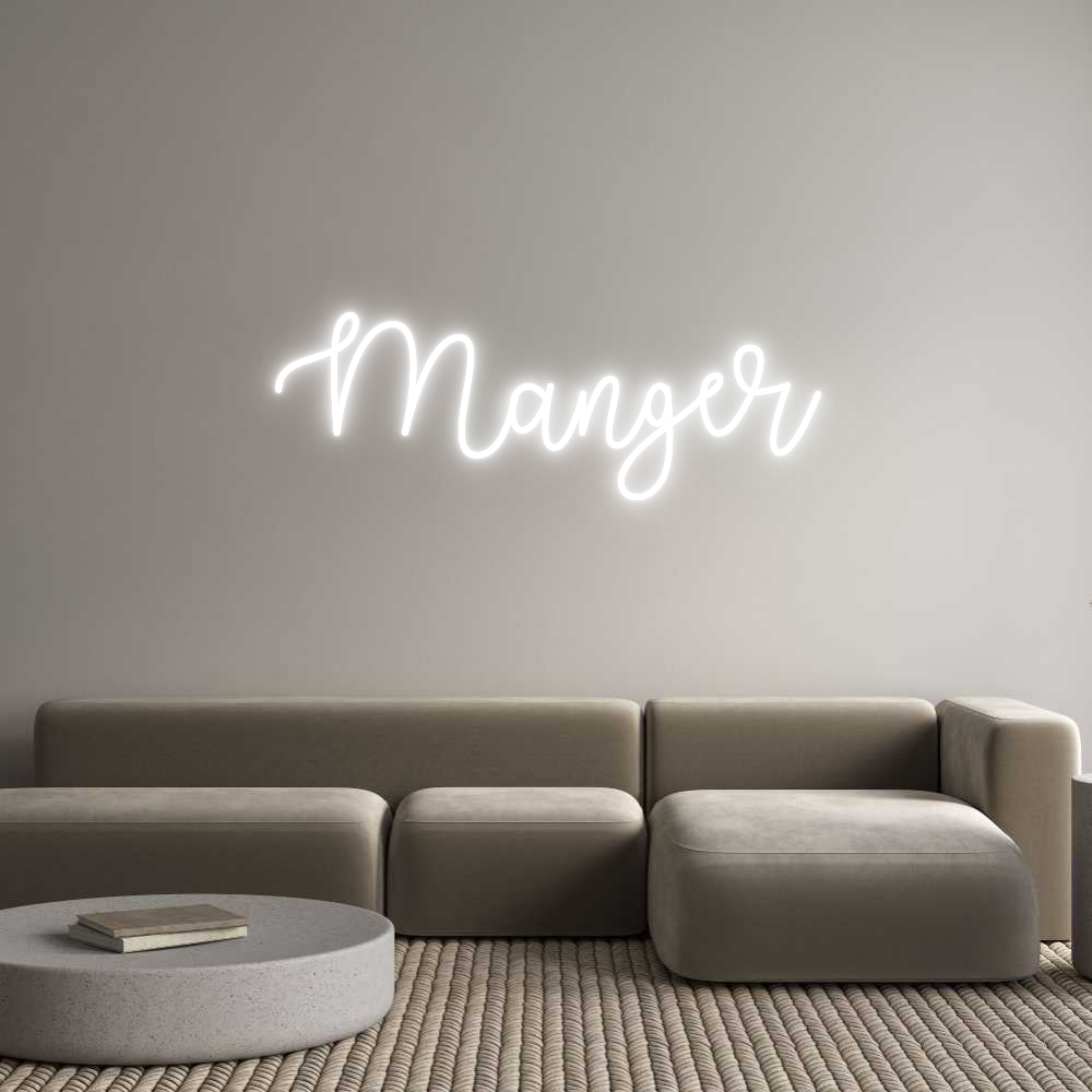 Custom Neon Text - Manger
