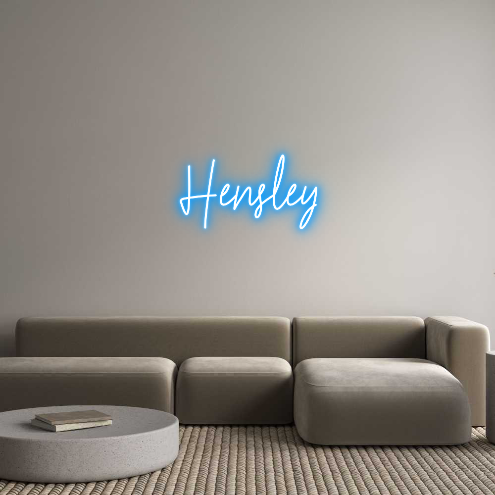 Custom Neon Text - Hensley