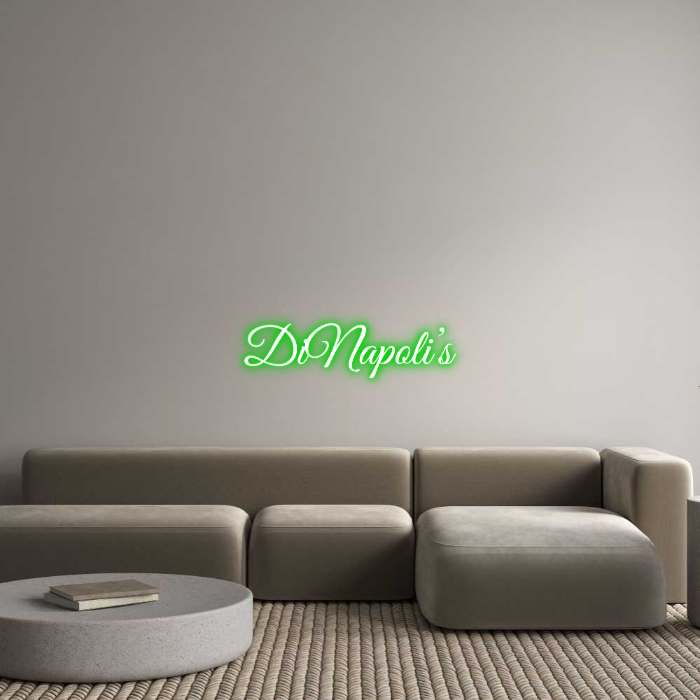 Custom Neon Text - DiNapoli’s