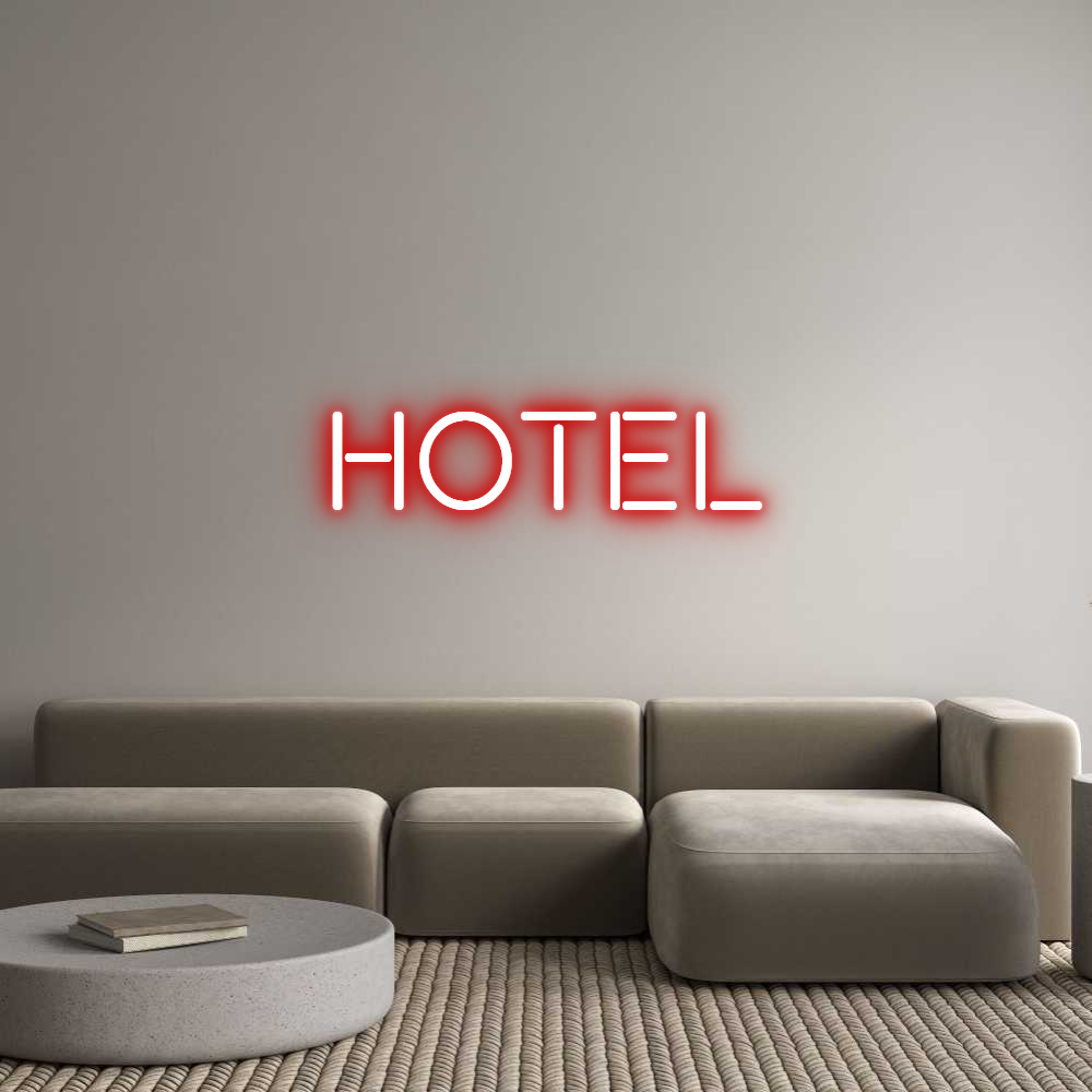 Custom Neon Text - HOTEL