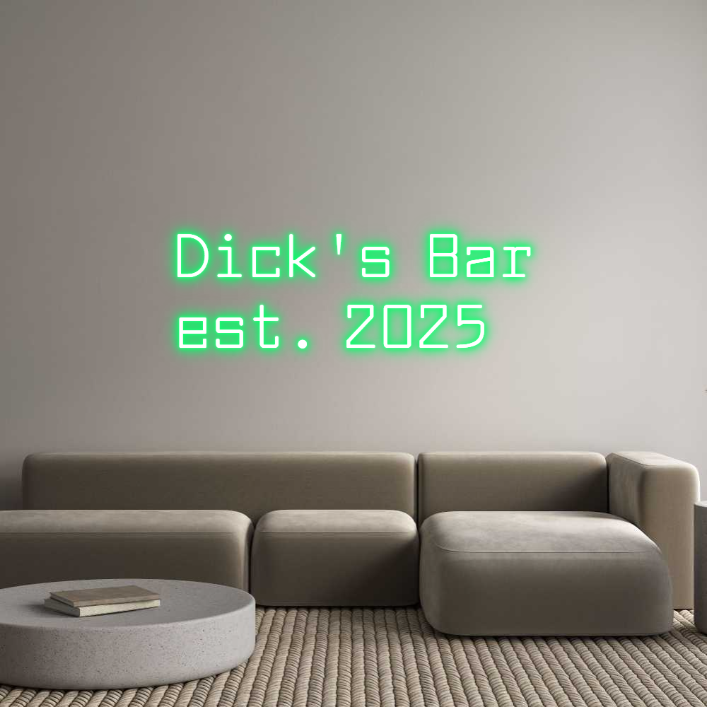 Custom Neon Text - Dick's Bar
e...