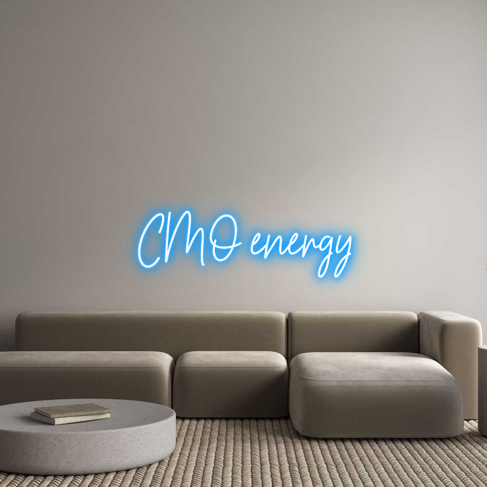 Custom Neon Text - CMO energy