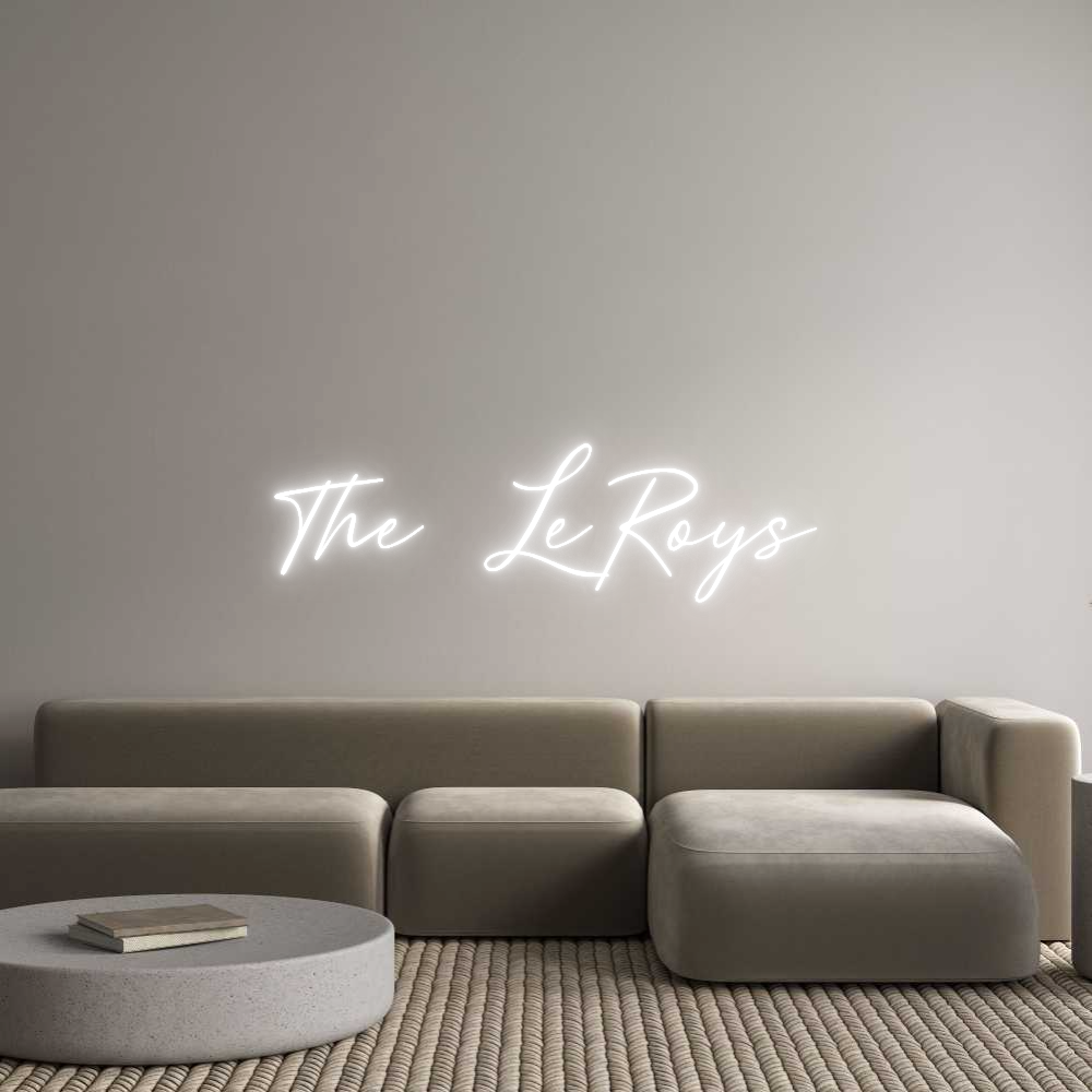 Custom Neon Text - The LeRoys