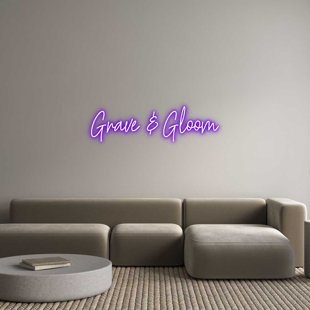 Custom Neon Text - Grave & Gloom