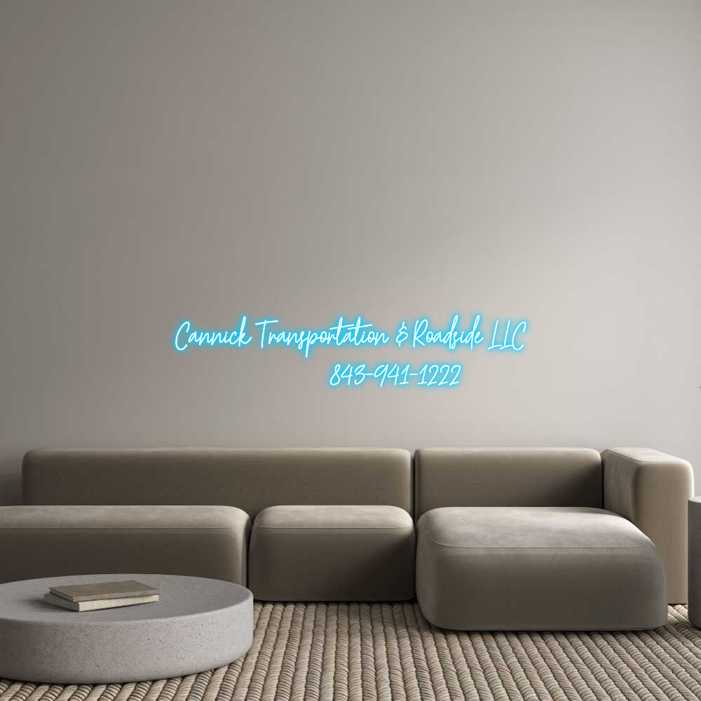 Custom Neon Text - Cannick Trans...