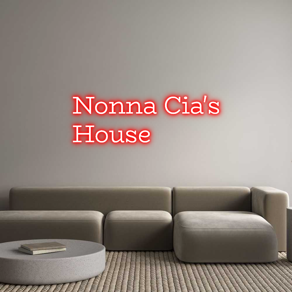 Custom Neon Text - Nonna Cia's
...