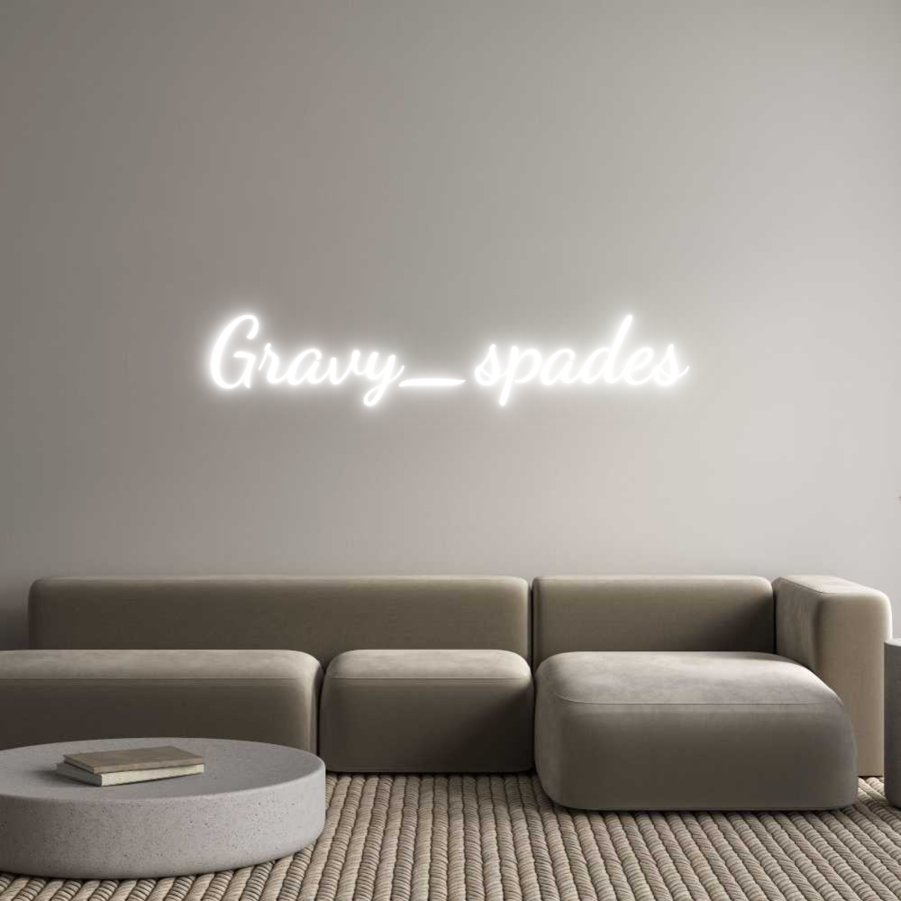 Custom Neon Text - Gravy_spades