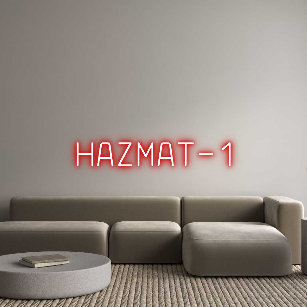 Custom Neon Text - HAZMAT-1
