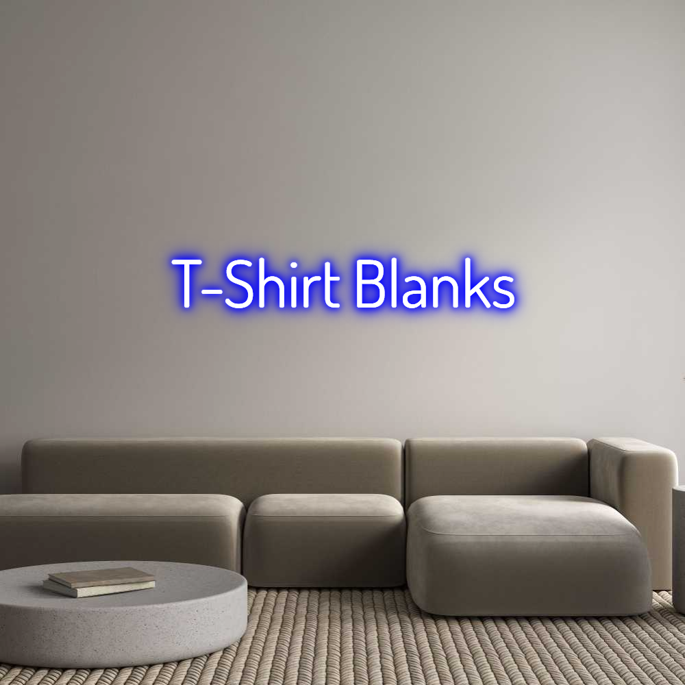 Custom Neon Text - T-Shirt Blanks