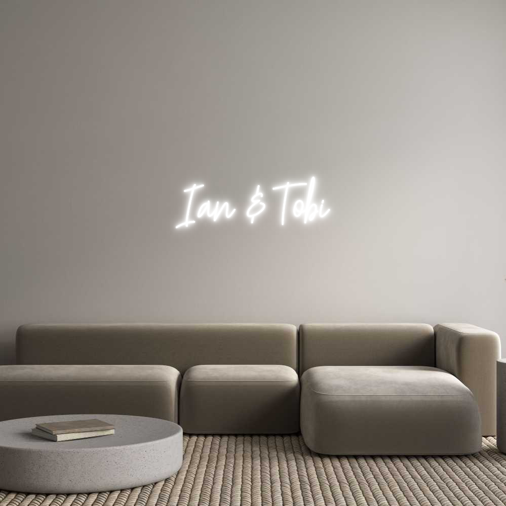 Custom Neon Text - Ian & Tobi