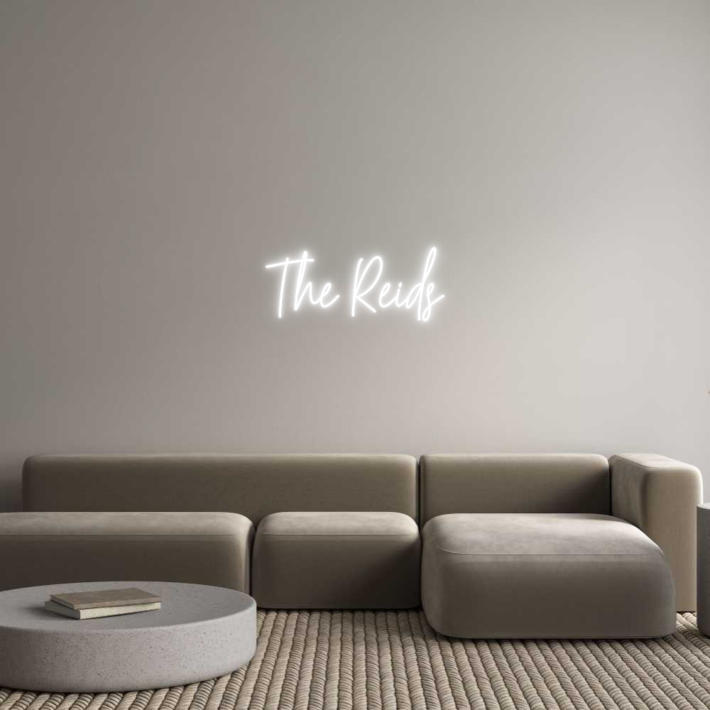 Custom Neon Text - The Reids