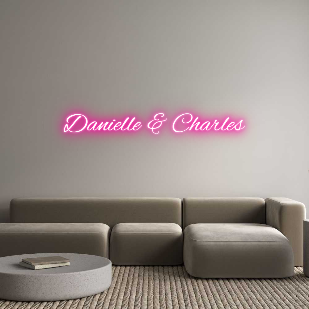 Custom Neon Text - Danielle & Ch...