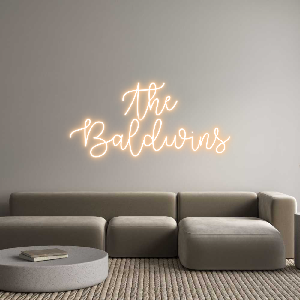 Custom Neon Text - The
Baldwins