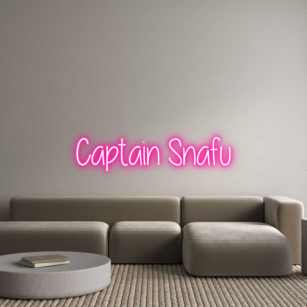 Custom Neon Text - Captain Snafu