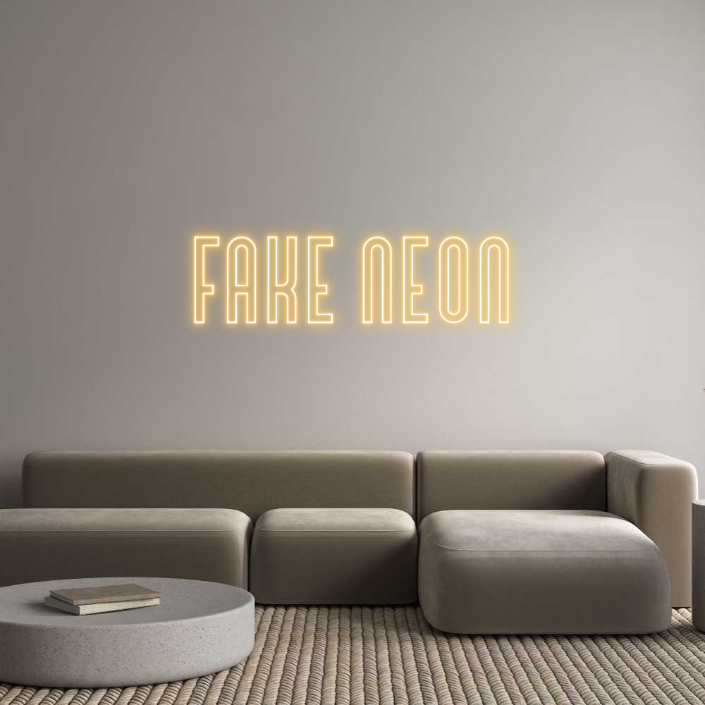 Custom Neon Text - Fake Neon