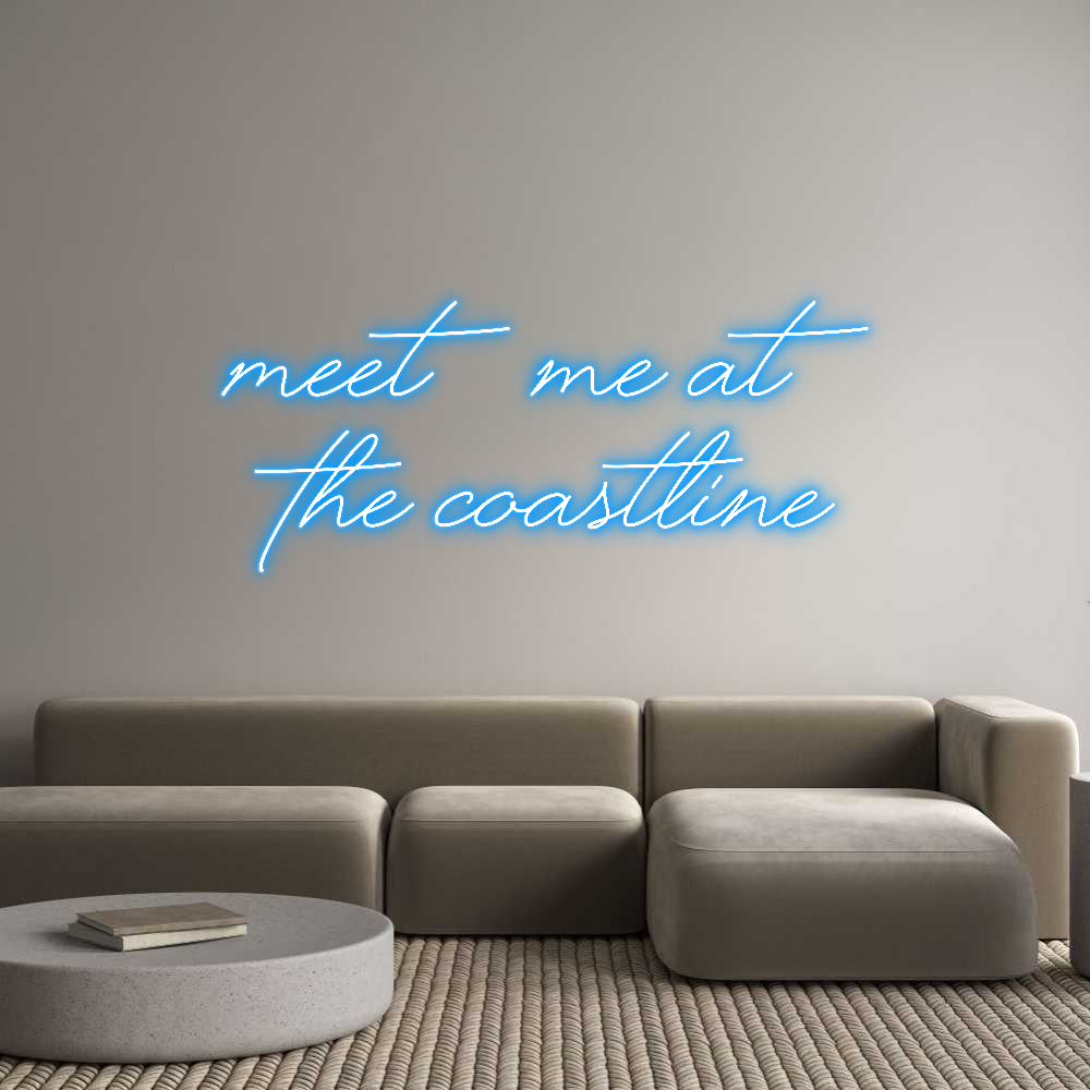 Custom Neon Text - Meet me at
T...