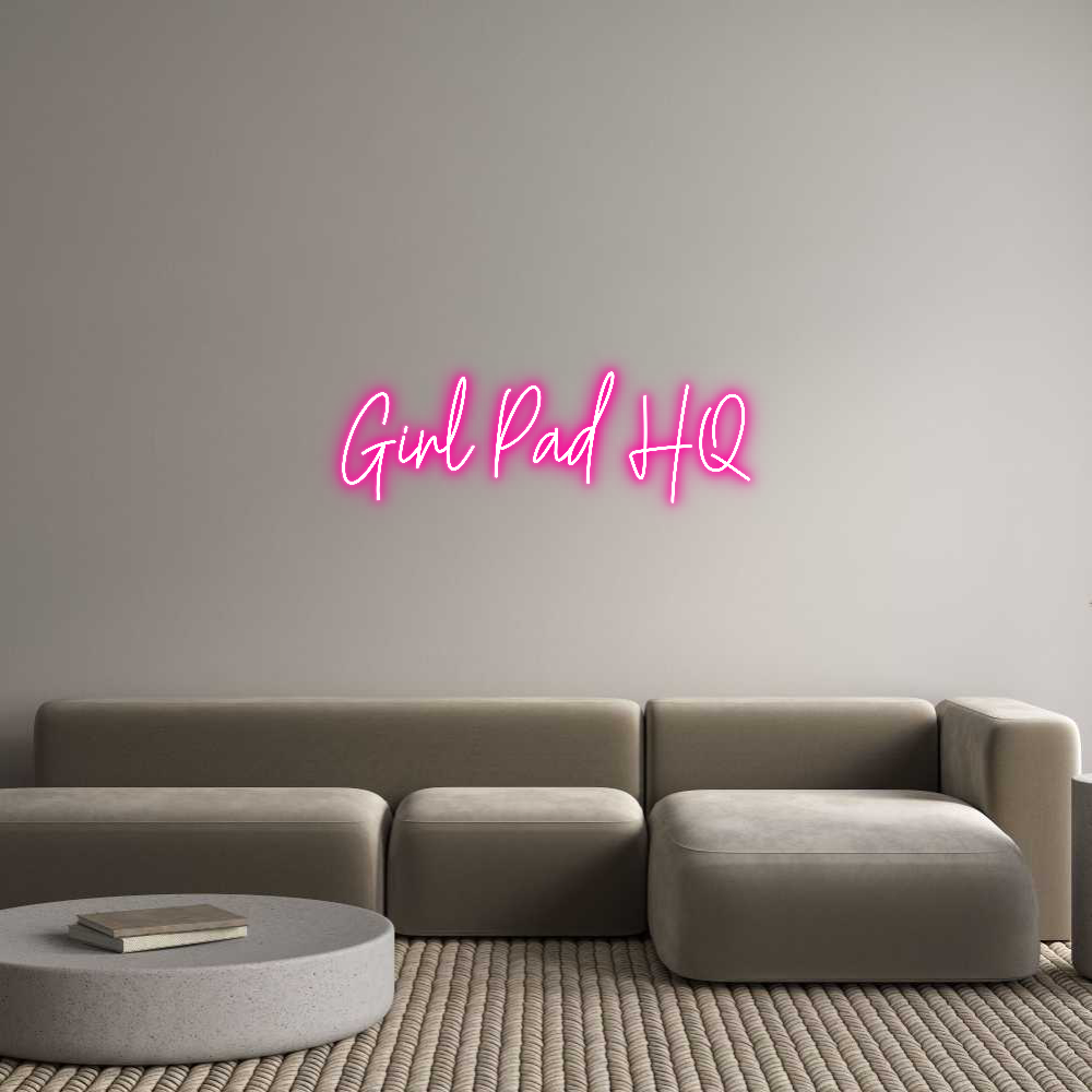 Custom Neon Text - Girl Pad HQ