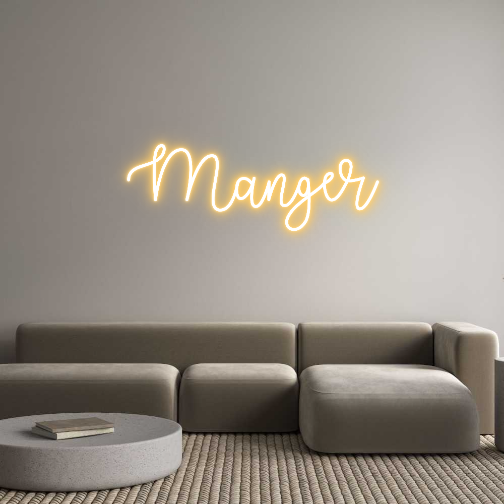 Custom Neon Text - Manger