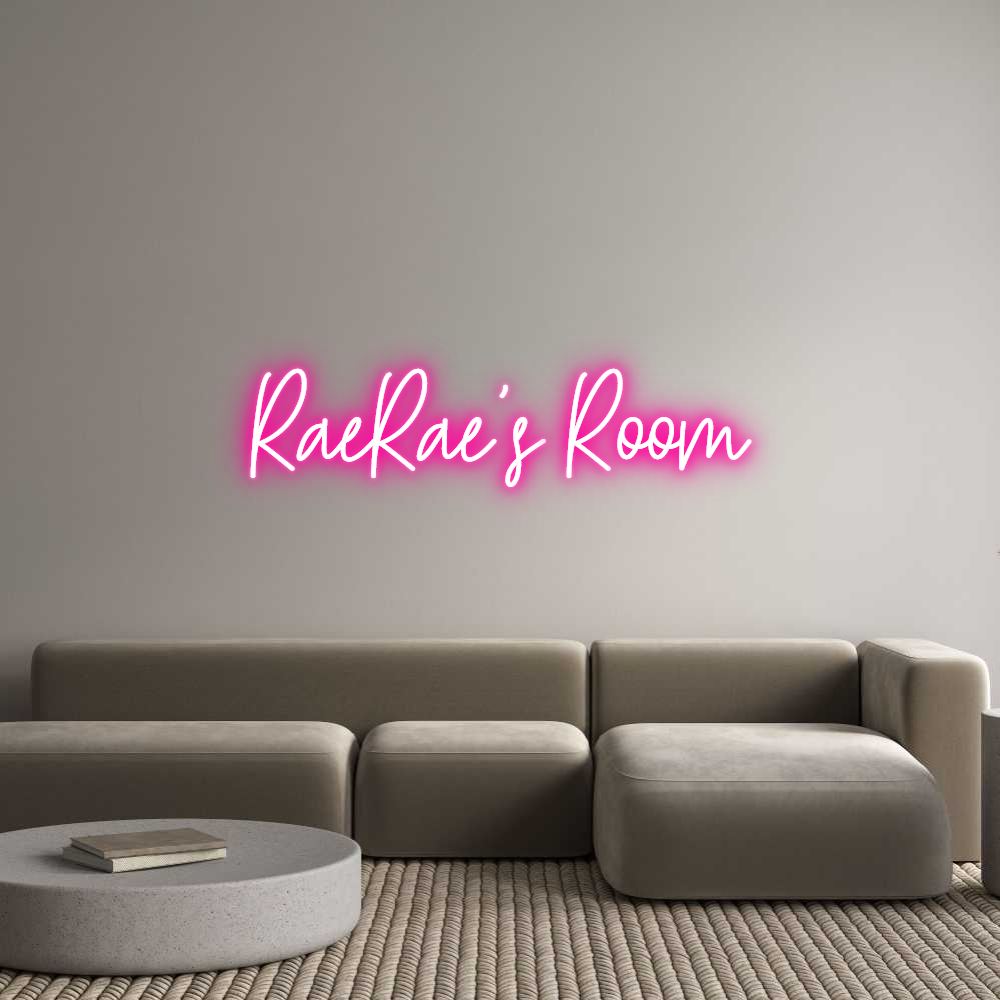 Custom Neon Text - RaeRae's Room