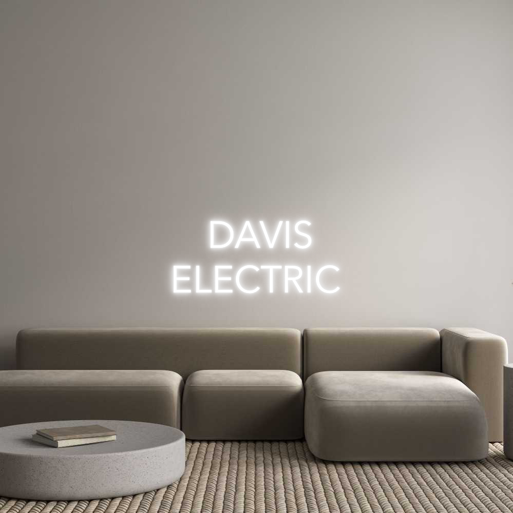 Custom Neon Text - DAVIS
ELECTR...