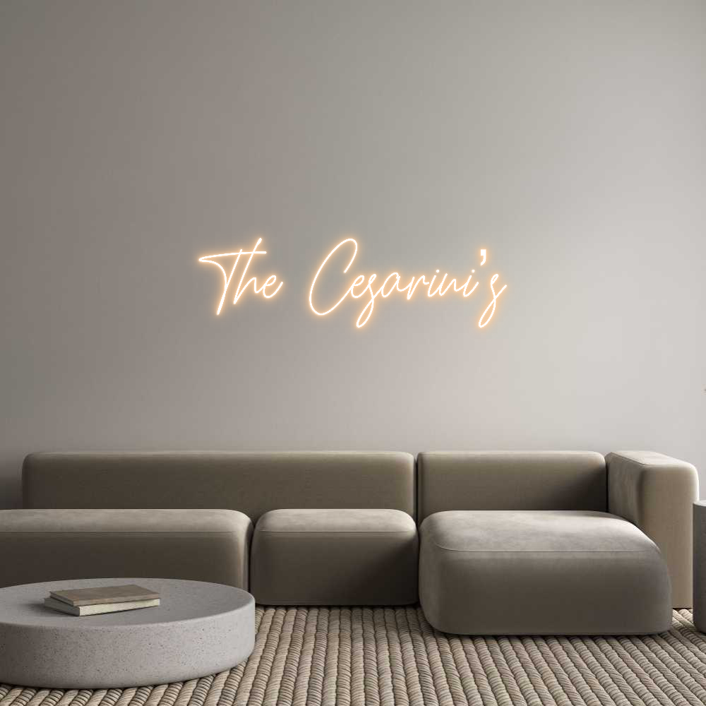 Custom Neon Text - The Cesarini’s