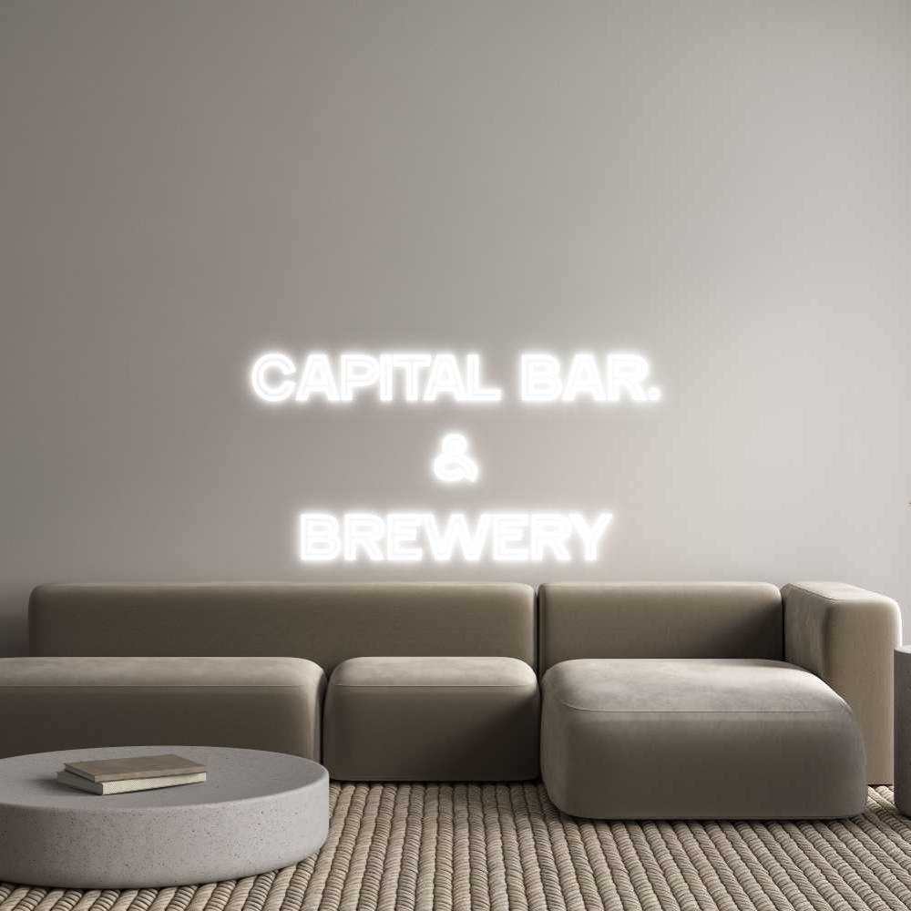 Custom Neon Text - Capital bar.
...